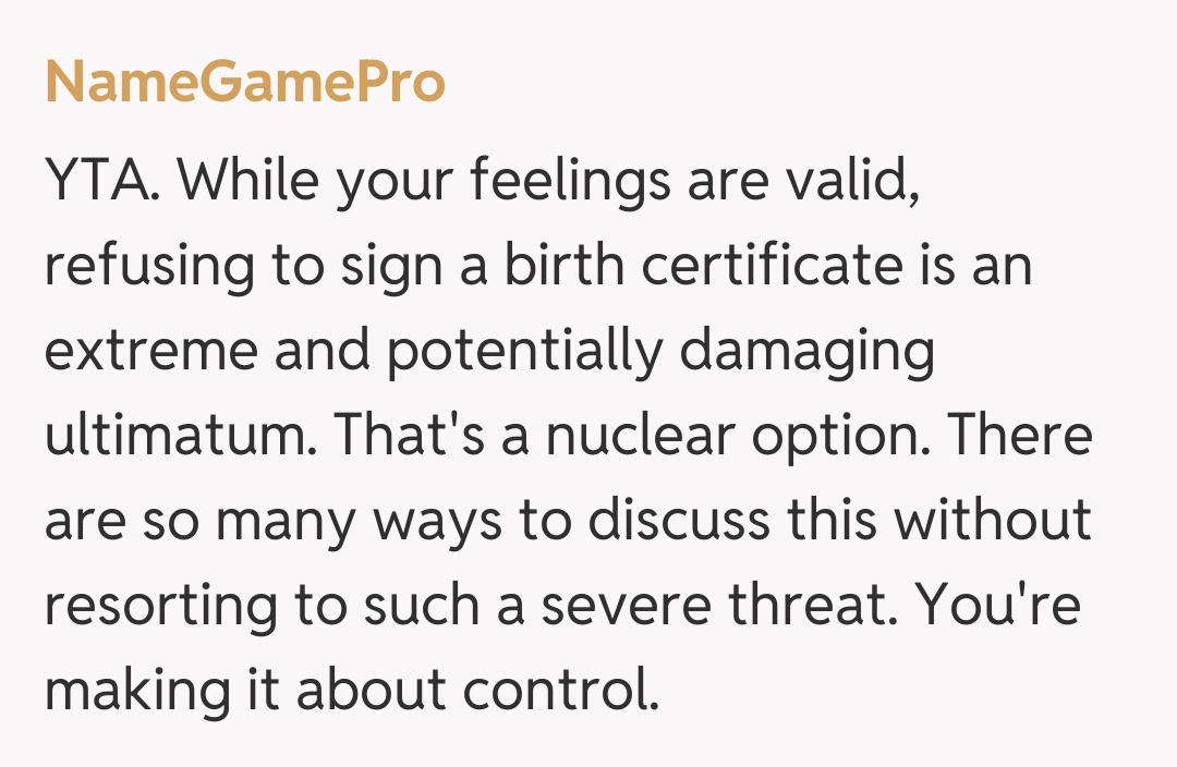 Comentariu de la NameGamePro