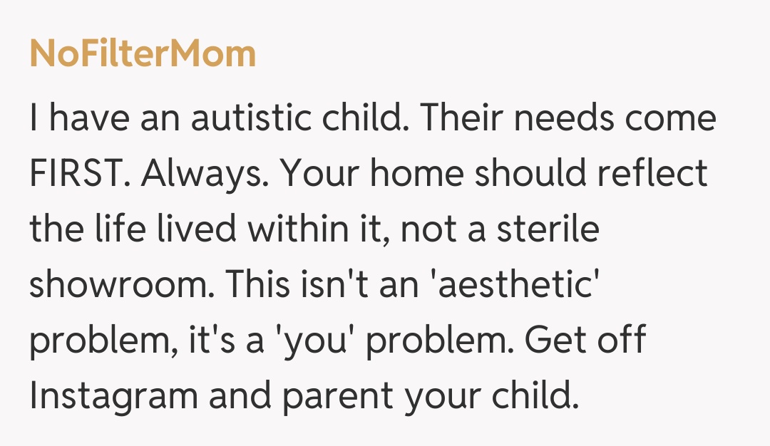 Comentariu de la NoFilterMom