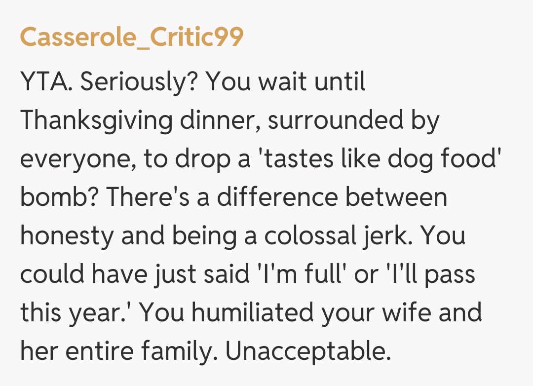 Comentariu de la Casserole_Critic99