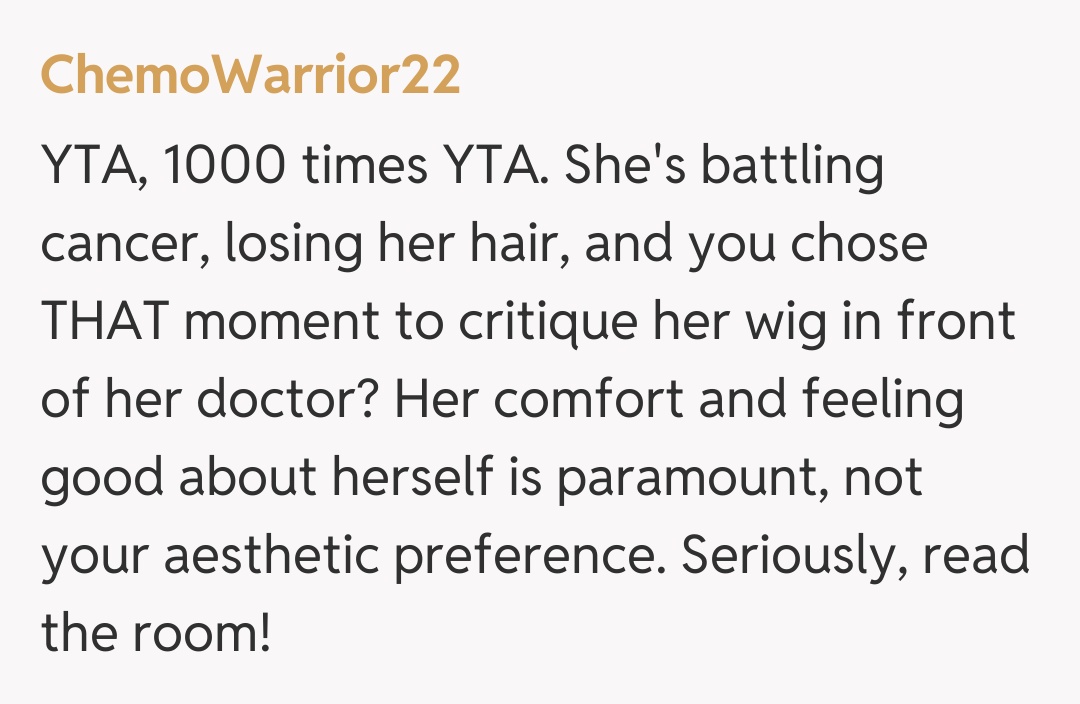 Comentariu de la ChemoWarrior22