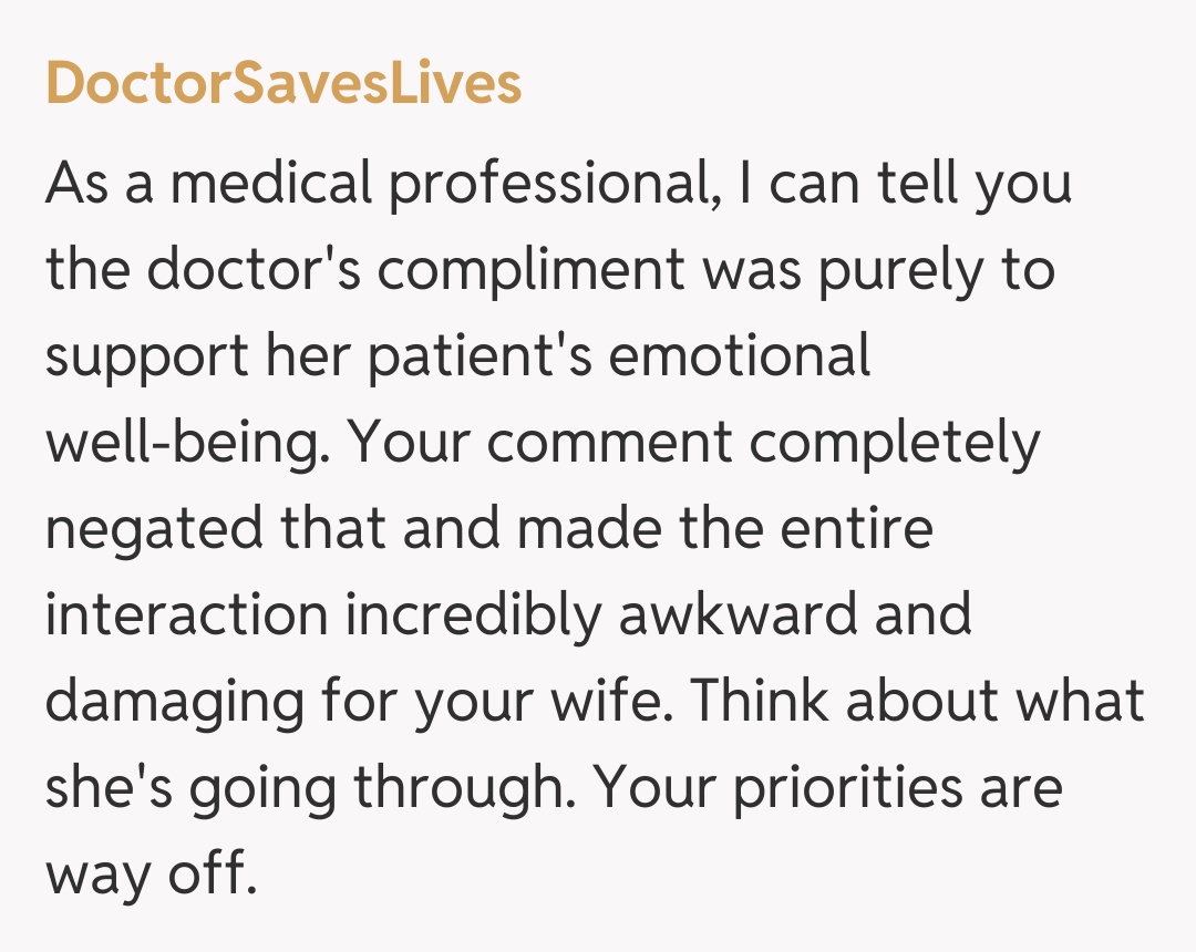 Comentariu de la DoctorSavesLives