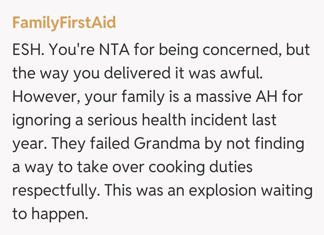 Comentariu de la FamilyFirstAid