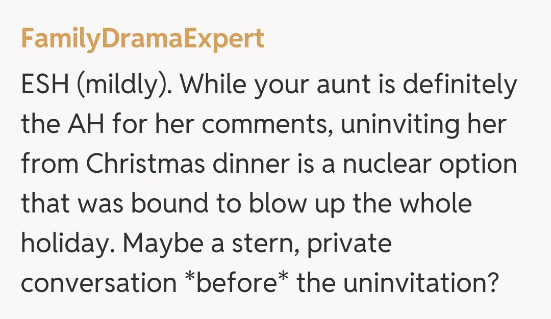 Comentariu de la FamilyDramaExpert