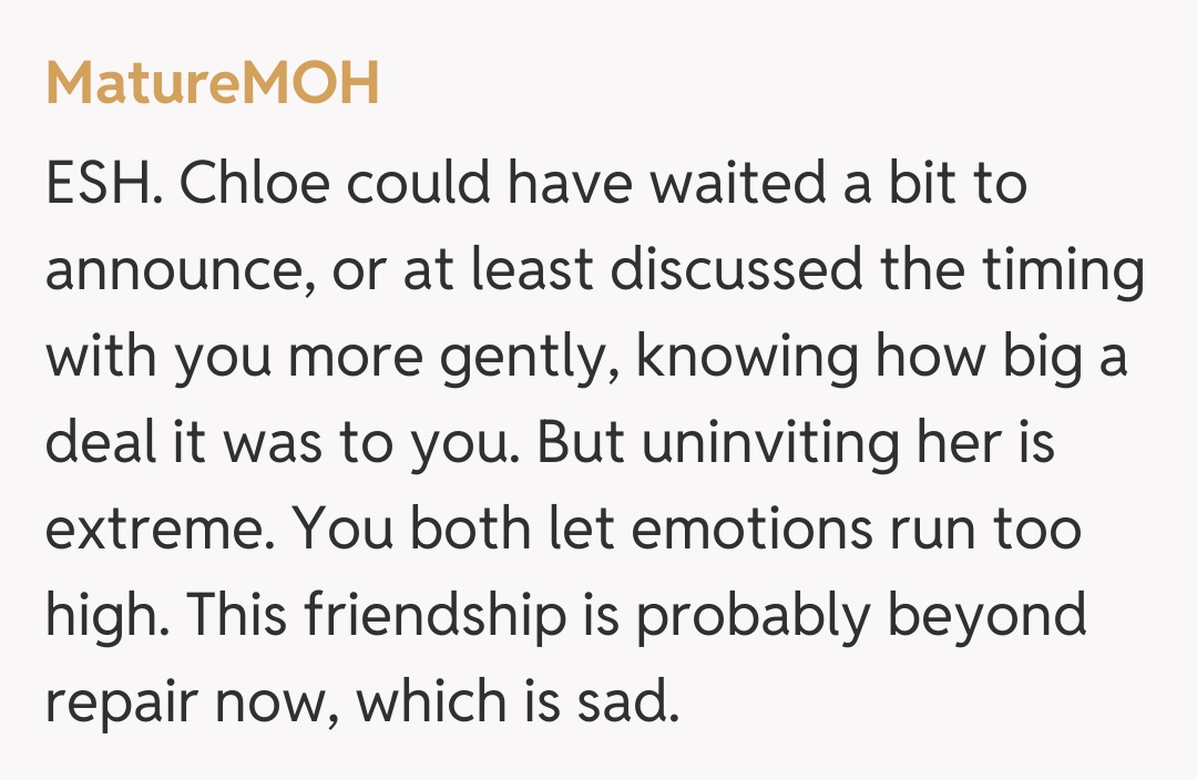 Comentariu de la MatureMOH