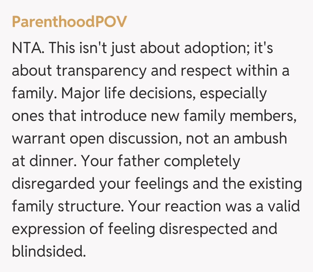 Comentariu de la ParenthoodPOV