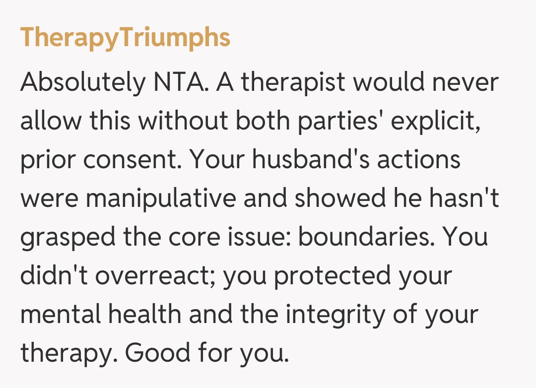 Comentariu de la TherapyTriumphs