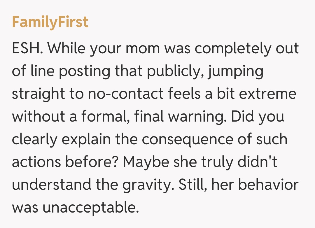 Comentariu de la FamilyFirst