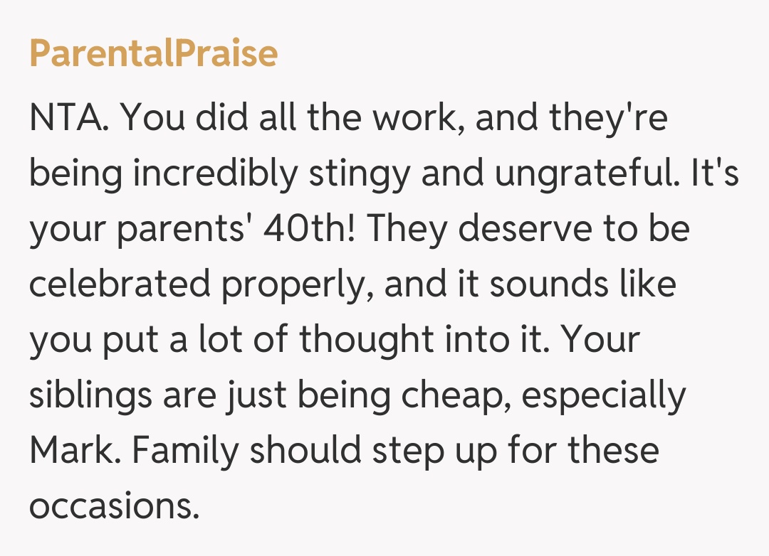 Comentariu de la ParentalPraise