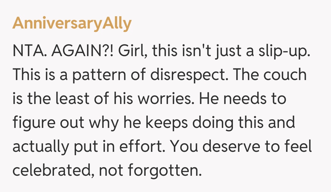 Comentariu de la AnniversaryAlly