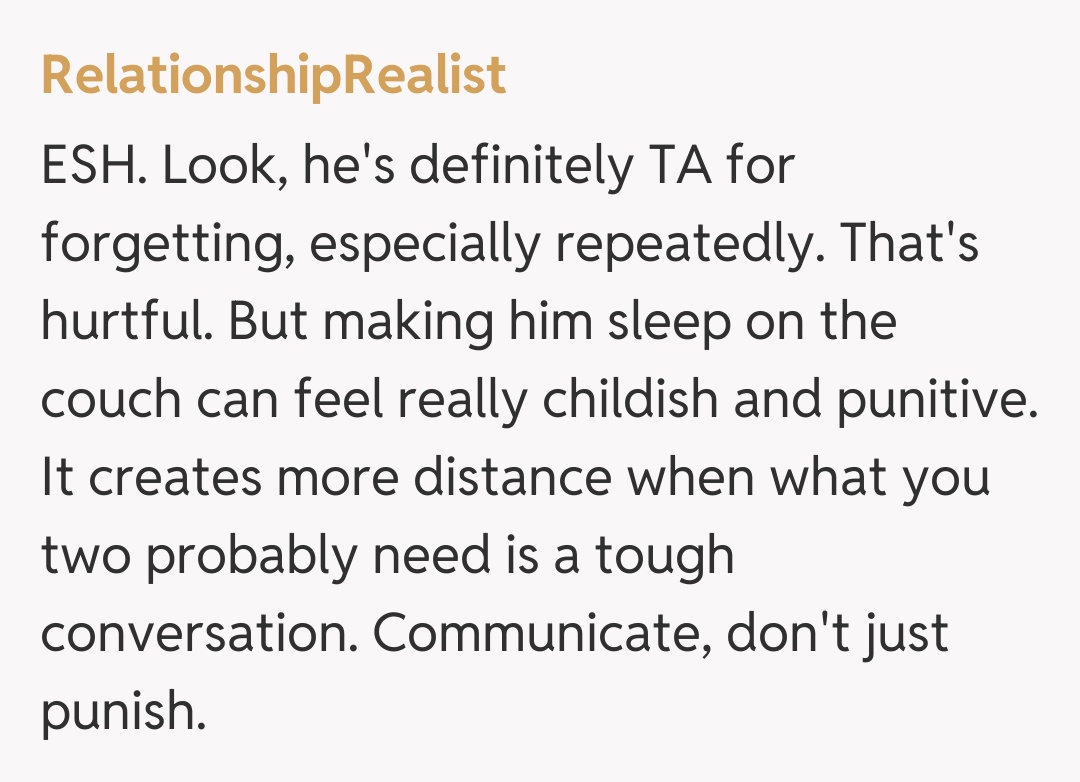 Comentariu de la RelationshipRealist