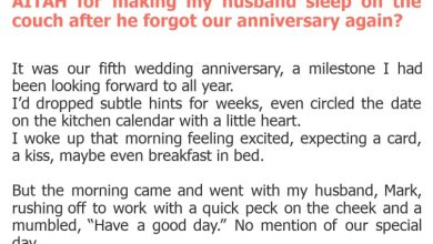 Photo of AITAH for making my husband sleep on the couch after he forgot our anniversary again?