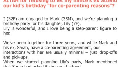 Photo of AITAH for refusing to let my fiancé’s ex attend our kid’s birthday “for co-parenting reasons”?