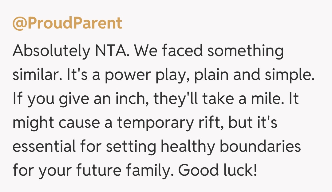 Comentariu de la @ProudParent