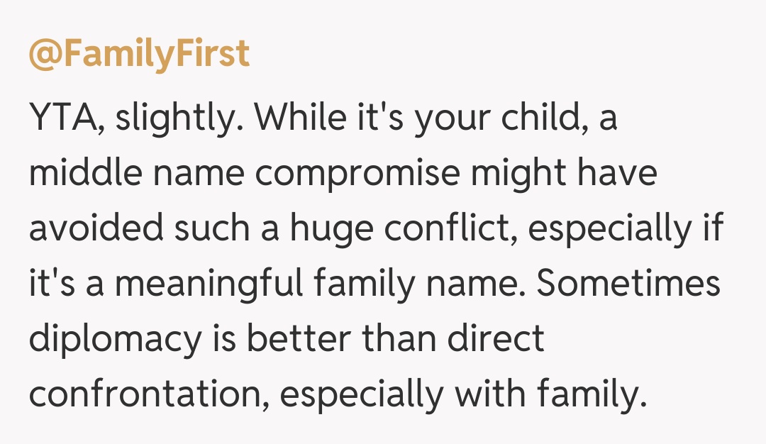 Comentariu de la @FamilyFirst