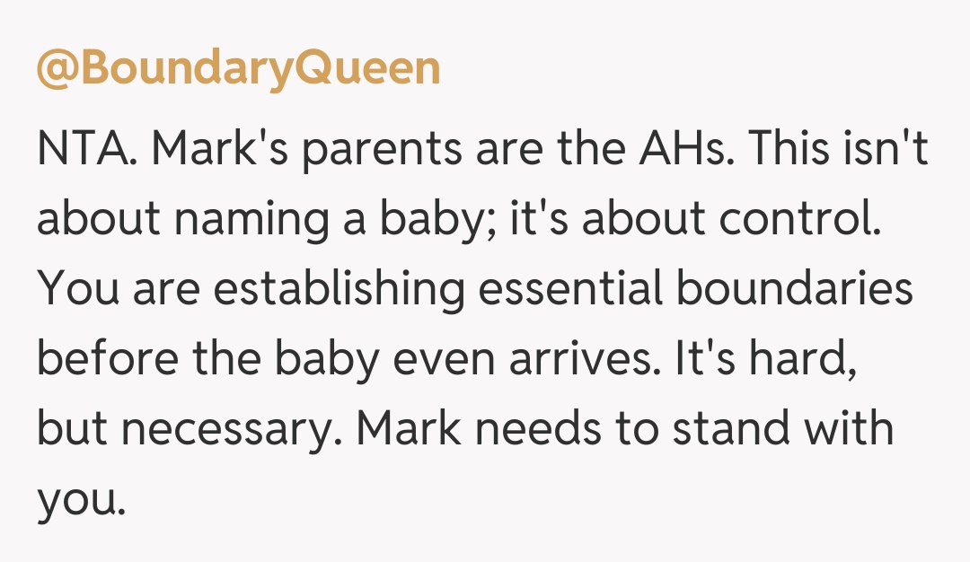 Comentariu de la @BoundaryQueen