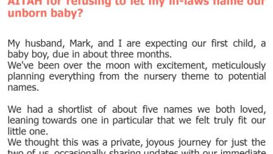 Photo of AITAH for refusing to let my in-laws name our unborn baby?