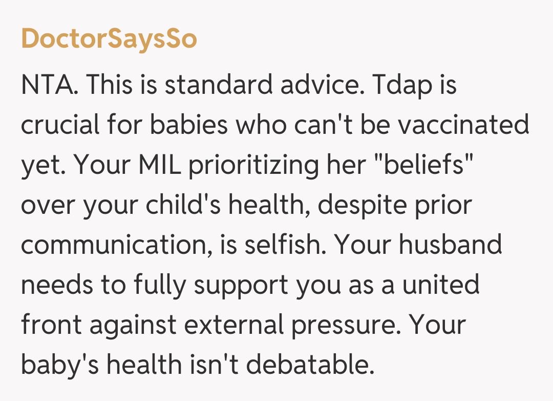 Comentariu de la DoctorSaysSo