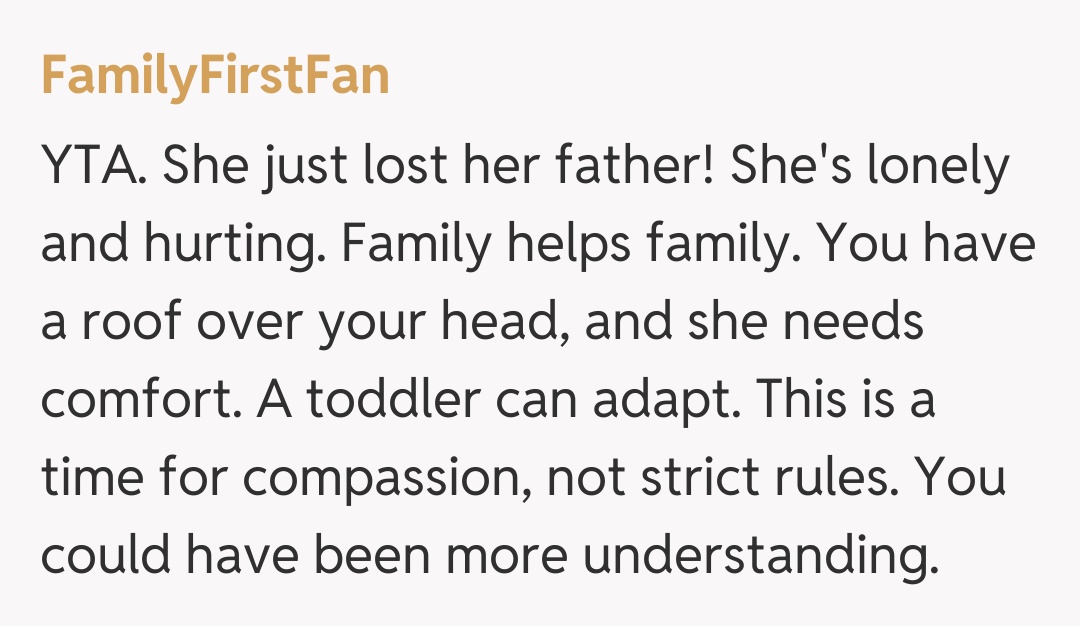 Comentariu de la FamilyFirstFan