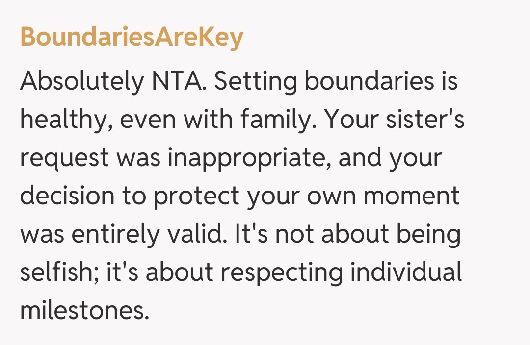 Comentariu de la BoundariesAreKey