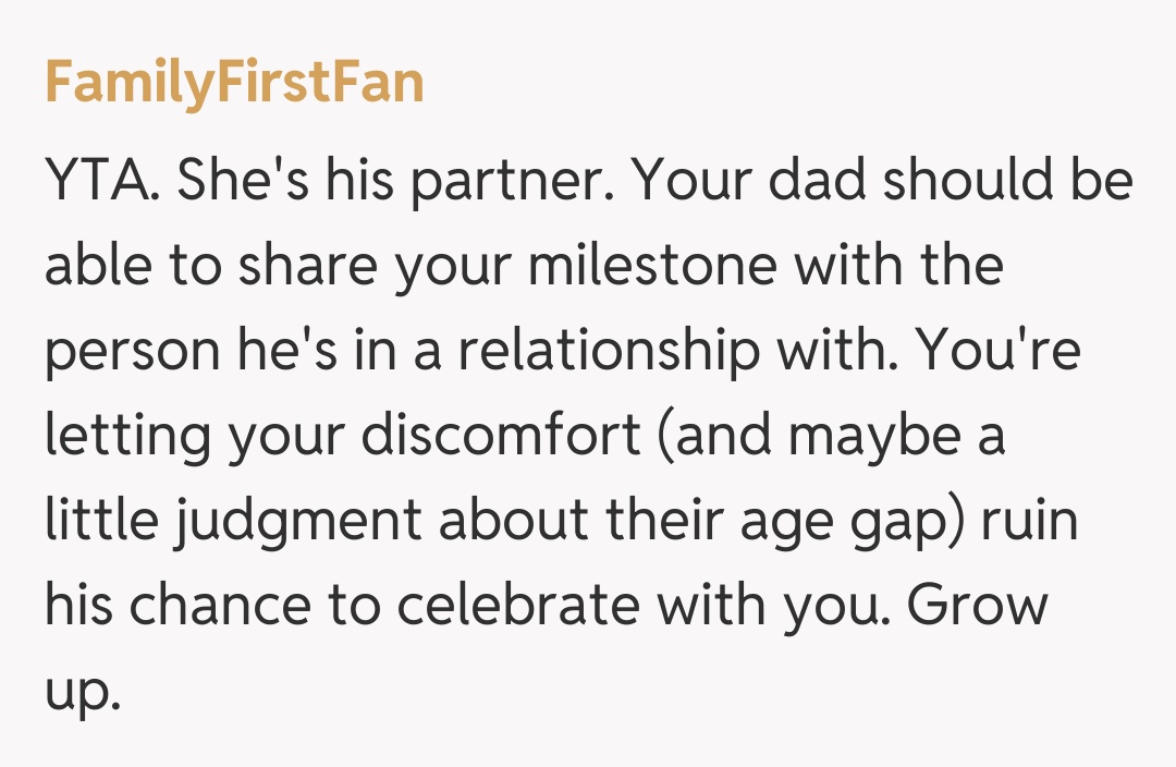 Comentariu de la FamilyFirstFan