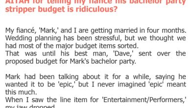 Photo of AITAH for telling my fiancé his bachelor party stripper budget is ridiculous?