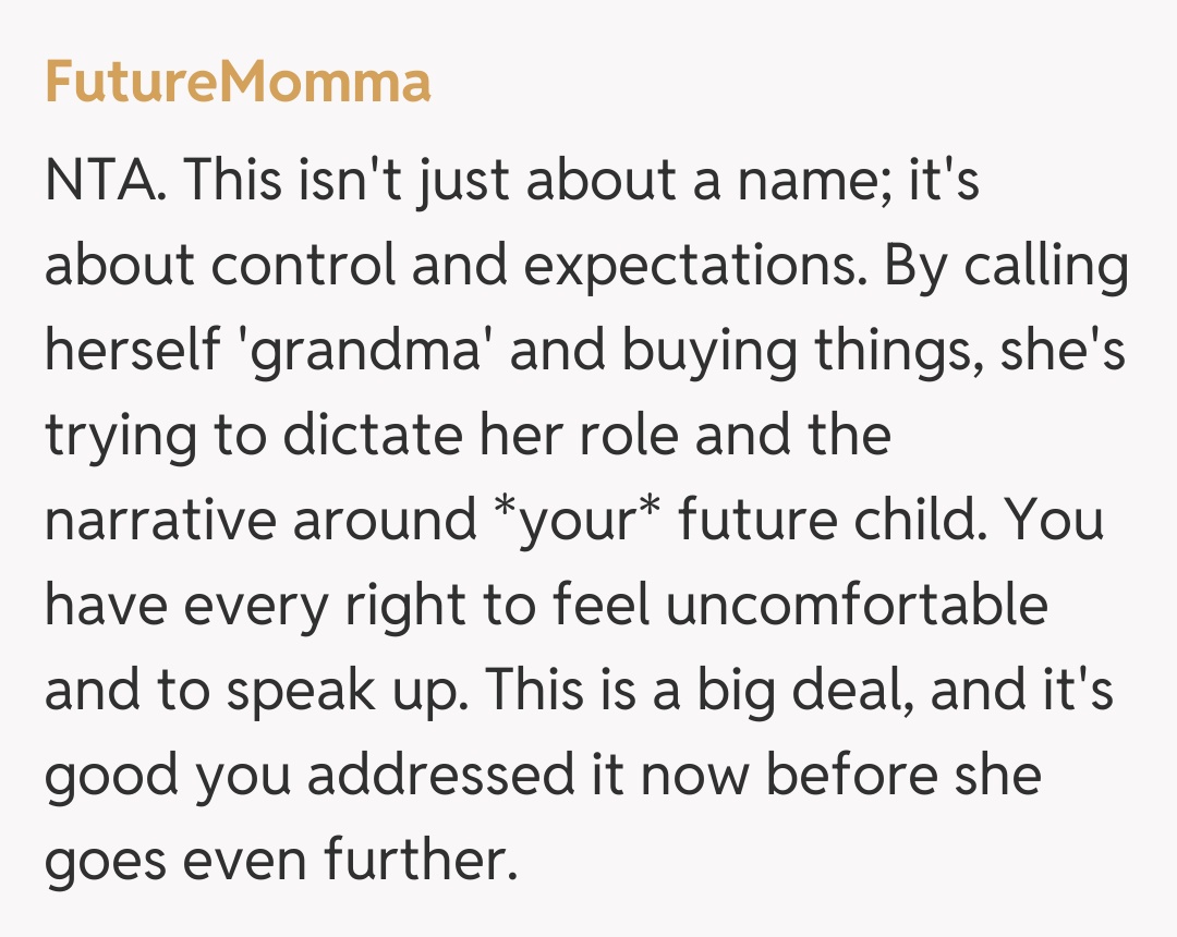 Comentariu de la FutureMomma