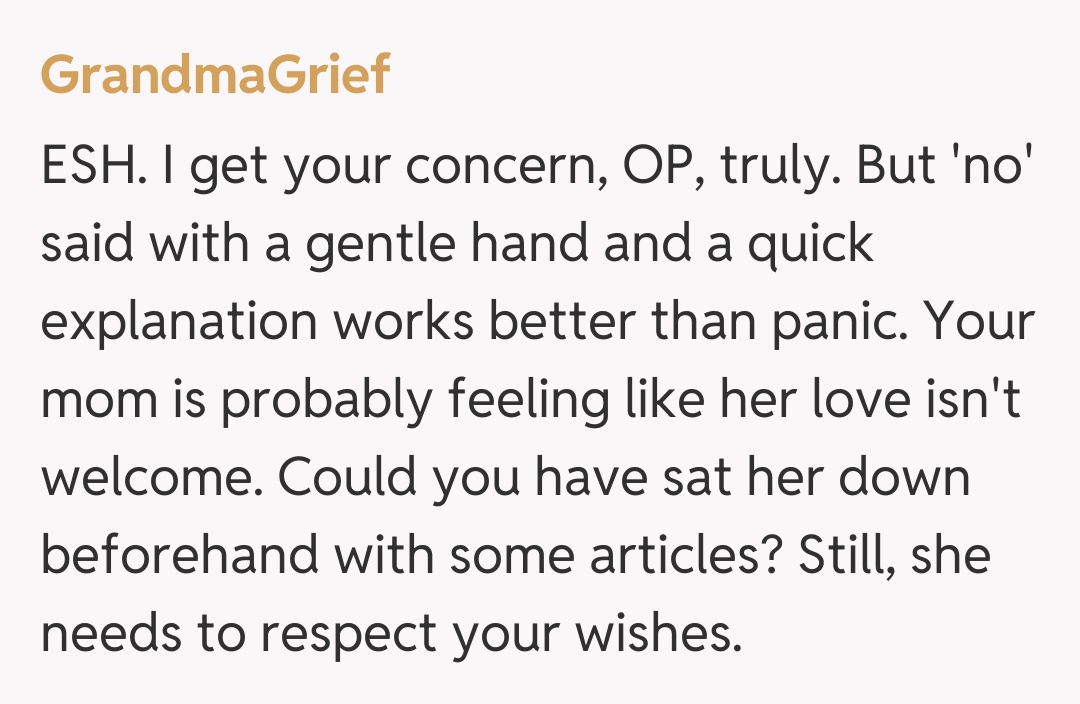 Comentariu de la GrandmaGrief