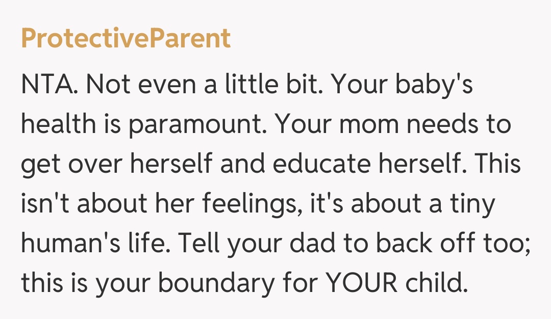 Comentariu de la ProtectiveParent