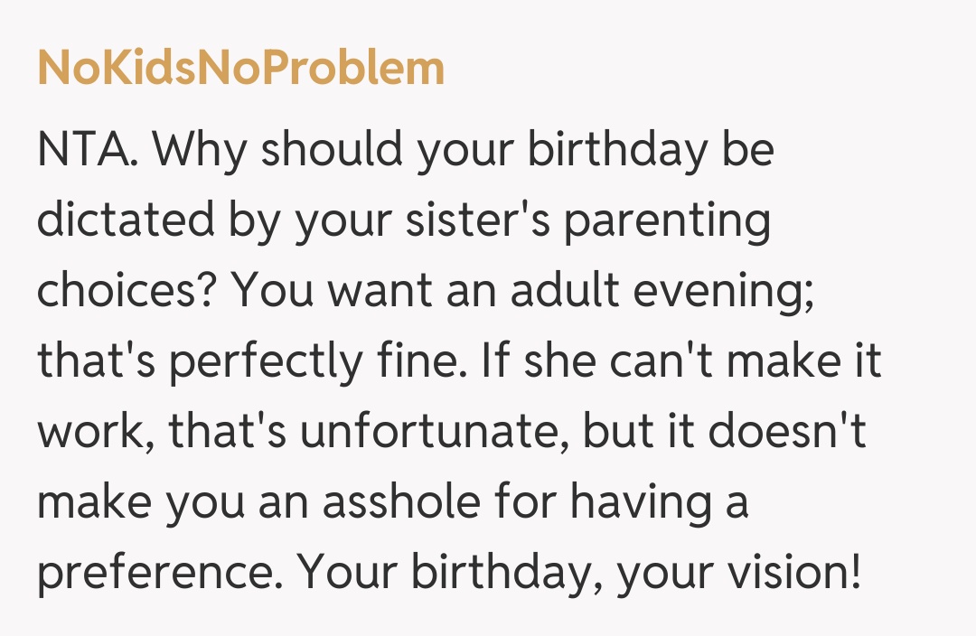 Comentariu de la NoKidsNoProblem