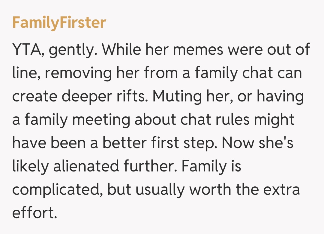 Comentariu de la FamilyFirster