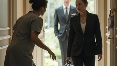 Photo of He Came Home Early and Saw the Housekeeper Protecting His Blind Daughter — What He Overheard Changed Everything