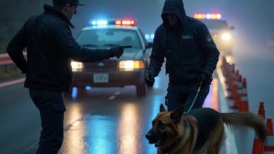 Photo of Police Prepared for a Dangerous Arrest—Until a K9 Stopped and Recognized Someone From His Past