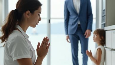 Photo of He Came Home Early for Lunch and Overheard the Cleaning Lady Whispering to His Twin Daughters — What He Discovered Changed His Family Forever
