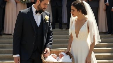 Photo of On Our Wedding Day, I Found Twin Babies on the Church Steps — One Look at Their Eyes Exposed a Lie That Ended Everything