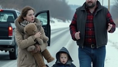 Photo of He Dumped Us in a Montana Blizzard With a Broken Suitcase—Then a Feared Biker Stopped and Changed Everything