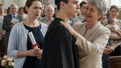 Photo of My Son Left Me in the Back Row on His Graduation Day and Walked With Another Woman—Until the Dean Revealed the Truth