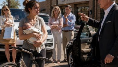 Photo of My Grandfather Saw Me Carrying My Newborn Through the Heat — While My Sister Drove the SUV Meant for Us
