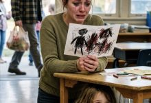 Photo of SHE WHISPERED, “NO ONE CAN GET ME HERE.” I THOUGHT IT WAS A GAME… UNTIL I SAW WHAT SHE HAD DRAWN