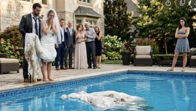 Photo of His Family Laughed as My Wedding Dress Sank Into the Pool—Until My Husband Exposed the Cost of Their Cruelty