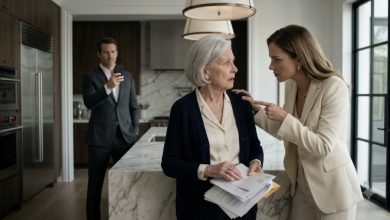 Photo of My Fiancée Threatened My Mom to Sign Away Her Freedom—Then She Turned Around and Saw Me Standing in the Doorway