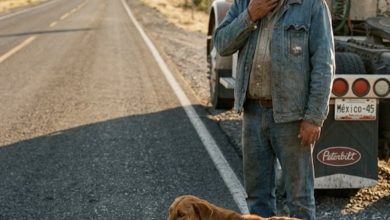 Photo of A Starving Mother Dog Pulled a Cardboard Box Across the Highway… Then I Opened It and Froze