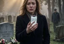 Photo of The Groundskeeper Said My Husband’s Grave Was Empty—Seconds Later, His Name Appeared on My Phone
