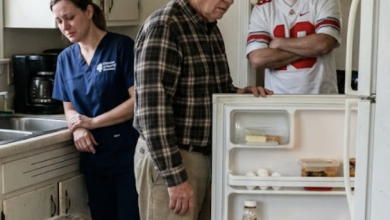 Photo of My Father Opened My Refrigerator… Then Quietly Destroyed My Husband’s Entire World