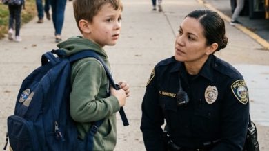 Photo of A Quiet Child Asked One Police Officer to Walk Him Home—Behind One Locked Door Was a Terrifying Secret