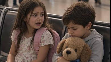Photo of Two Abandoned Twins Waited Alone at the Airport—Then Everyone Discovered What Was Hidden Inside Their Toy
