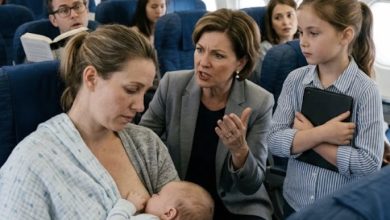 Photo of She Told Me to Feed My Baby in the Airplane Bathroom—My Daughter’s Response Left Her Speechless