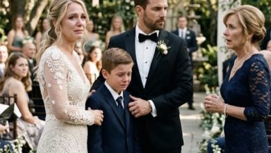 Photo of My Mother-in-Law Called My Son’s Handmade Wedding Dress a “Tablecloth”—Then My Husband Stepped Forward and Made an Announcement That Left Everyone in Tears