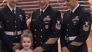 Photo of The Father-Daughter Dance Broke My Little Girl’s Heart — Until Her Dad’s Fellow Marines Walked Through the Gym Doors