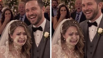 Photo of My Groom Smashed Wedding Cake Into My Face After I Begged Him Not To — What My Brother Did Next Made Me Take Off My Ring