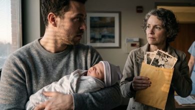 Photo of My Husband Was Holding Our Newborn When a Stranger Arrived With a Secret About His Father